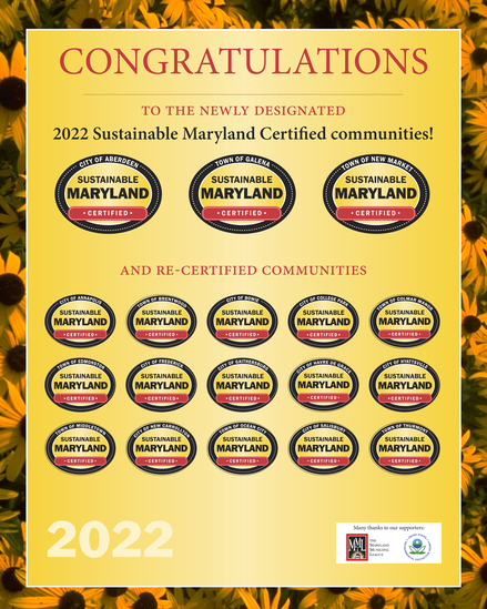 Sustainable Maryland -- 2022 Awards Poster